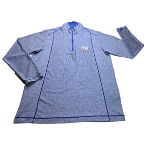 St Louis Blues 2019 Stanley Cup Champions 1/4 Zip Pullover Mens L Antigua NHL